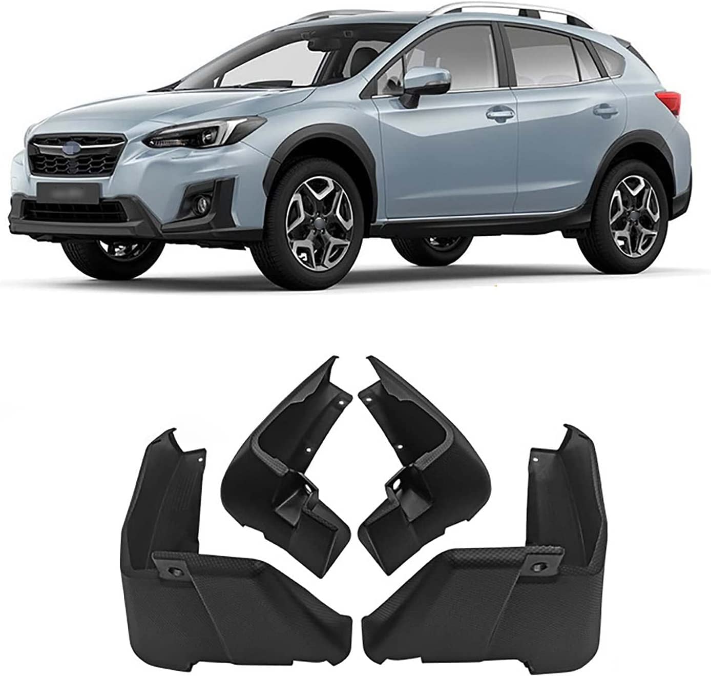 MAGII 4 Stück Auto Schmutzfänger für Subaru XV 2018 2019 2020 2021, Vorne Hinten Fender Spritzschutz, Auto Kotflügel Set, Kratzfest Spritzklappen Car Kotflügel Styling Zubehör von MAGII