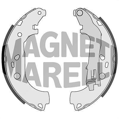 Magneti Marelli Bremsbacke [Hersteller-Nr. 360219198301] für Fiat, Lancia von MAGNETI MARELLI