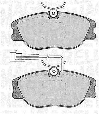 Magneti Marelli Bremsbelagsatz, Scheibenbremse [Hersteller-Nr. 363916060122] für Alfa Romeo, Fiat, Lancia von MAGNETI MARELLI