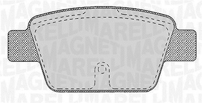 Magneti Marelli Bremsbelagsatz, Scheibenbremse [Hersteller-Nr. 363916060125] für Alfa Romeo, Fiat, Lancia von MAGNETI MARELLI