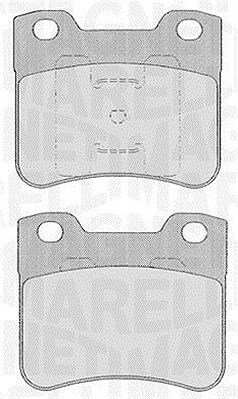 Magneti Marelli Bremsbelagsatz, Scheibenbremse [Hersteller-Nr. 363916060166] für Citroën, Peugeot von MAGNETI MARELLI