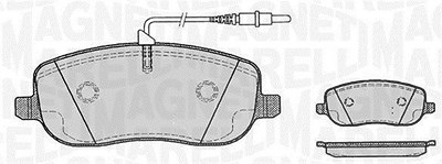 Magneti Marelli Bremsbelagsatz, Scheibenbremse [Hersteller-Nr. 363916060182] für Citroën, Fiat, Lancia, Peugeot von MAGNETI MARELLI