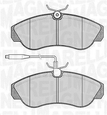 Magneti Marelli Bremsbelagsatz, Scheibenbremse [Hersteller-Nr. 363916060184] für Citroën, Fiat, Peugeot von MAGNETI MARELLI