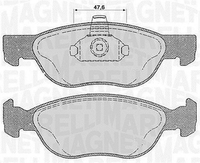 Magneti Marelli Bremsbelagsatz, Scheibenbremse [Hersteller-Nr. 363916060238] für Fiat von MAGNETI MARELLI