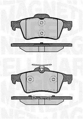 Magneti Marelli Bremsbelagsatz, Scheibenbremse [Hersteller-Nr. 363916060243] für Audi, Cadillac, Citroën, Ford, Jaguar, Mazda, Opel, Renault, Saab, Vo von MAGNETI MARELLI