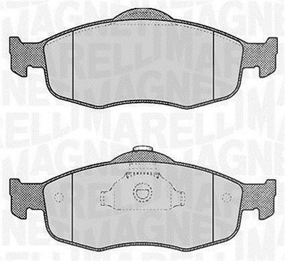 Magneti Marelli Bremsbelagsatz, Scheibenbremse [Hersteller-Nr. 363916060245] für Ford von MAGNETI MARELLI