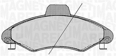 Magneti Marelli Bremsbelagsatz, Scheibenbremse [Hersteller-Nr. 363916060247] für Ford von MAGNETI MARELLI