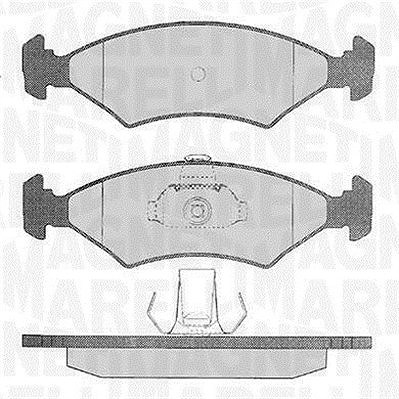 Magneti Marelli Bremsbelagsatz, Scheibenbremse [Hersteller-Nr. 363916060248] für Ford, Kia, Mazda, Tvr von MAGNETI MARELLI