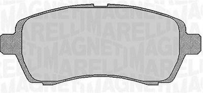 Magneti Marelli Bremsbelagsatz, Scheibenbremse [Hersteller-Nr. 363916060254] für Daihatsu, Ford, Mazda von MAGNETI MARELLI