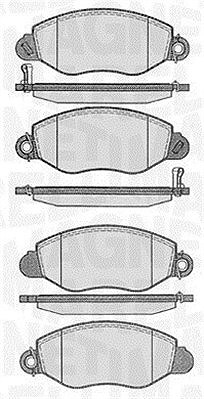 Magneti Marelli Bremsbelagsatz, Scheibenbremse [Hersteller-Nr. 363916060271] für Ford von MAGNETI MARELLI