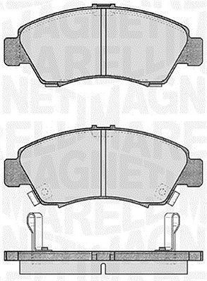 Magneti Marelli Bremsbelagsatz, Scheibenbremse [Hersteller-Nr. 363916060276] für Honda von MAGNETI MARELLI