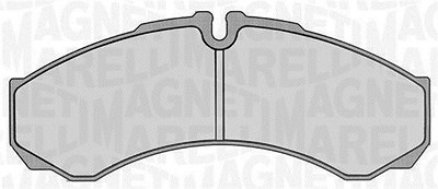 Magneti Marelli Bremsbelagsatz, Scheibenbremse [Hersteller-Nr. 363916060283] für Iveco, Renault Trucks von MAGNETI MARELLI