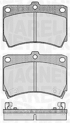 Magneti Marelli Bremsbelagsatz, Scheibenbremse [Hersteller-Nr. 363916060286] für Kia, Mazda von MAGNETI MARELLI