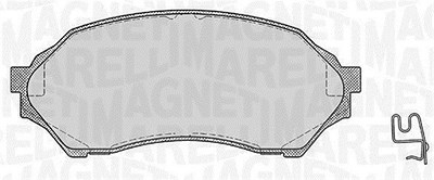 Magneti Marelli Bremsbelagsatz, Scheibenbremse [Hersteller-Nr. 363916060293] für Mazda von MAGNETI MARELLI