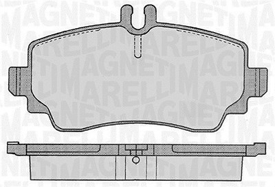 Magneti Marelli Bremsbelagsatz, Scheibenbremse [Hersteller-Nr. 363916060301] für Mercedes-Benz von MAGNETI MARELLI