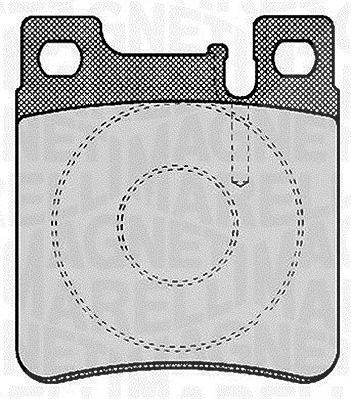 Magneti Marelli Bremsbelagsatz, Scheibenbremse [Hersteller-Nr. 363916060303] für Chrysler, Mercedes-Benz von MAGNETI MARELLI