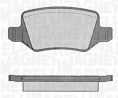 Magneti Marelli Bremsbelagsatz, Scheibenbremse [Hersteller-Nr. 363916060308] für Mercedes-Benz von MAGNETI MARELLI