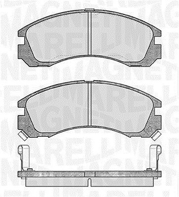 Magneti Marelli Bremsbelagsatz, Scheibenbremse [Hersteller-Nr. 363916060339] für Chevrolet, Citroën, Mitsubishi, Peugeot von MAGNETI MARELLI