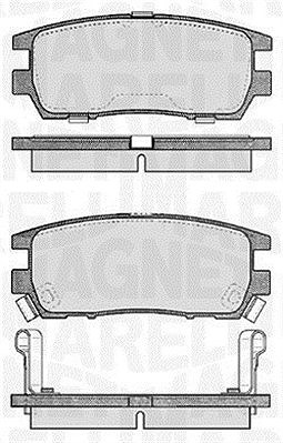 Magneti Marelli Bremsbelagsatz, Scheibenbremse [Hersteller-Nr. 363916060341] für Mitsubishi von MAGNETI MARELLI