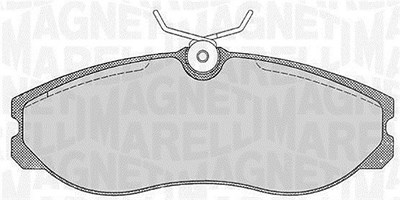 Magneti Marelli Bremsbelagsatz, Scheibenbremse [Hersteller-Nr. 363916060352] für Ford, Ldv, Nissan von MAGNETI MARELLI