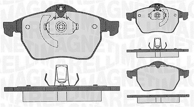 Magneti Marelli Bremsbelagsatz, Scheibenbremse [Hersteller-Nr. 363916060360] für Opel, Saab von MAGNETI MARELLI