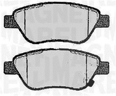 Magneti Marelli Bremsbelagsatz, Scheibenbremse [Hersteller-Nr. 363916060361] für Opel von MAGNETI MARELLI