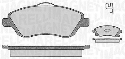 Magneti Marelli Bremsbelagsatz, Scheibenbremse [Hersteller-Nr. 363916060362] für Opel von MAGNETI MARELLI