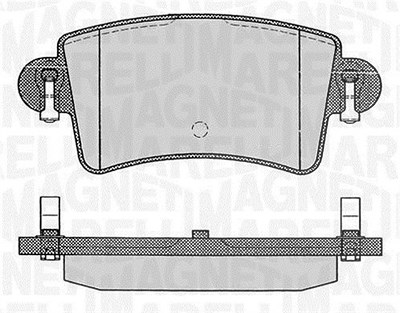 Magneti Marelli Bremsbelagsatz, Scheibenbremse [Hersteller-Nr. 363916060365] für Nissan, Opel, Renault von MAGNETI MARELLI