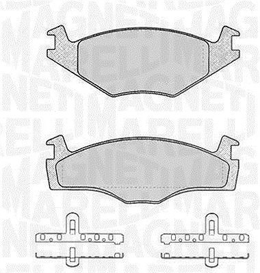 Magneti Marelli Bremsbelagsatz, Scheibenbremse [Hersteller-Nr. 363916060393] für Ford, Seat, VW von MAGNETI MARELLI