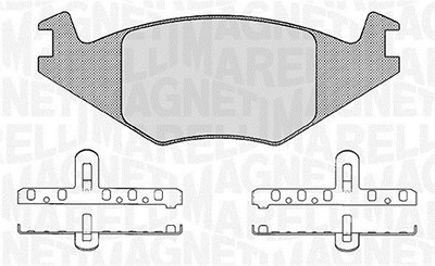 Magneti Marelli Bremsbelagsatz, Scheibenbremse [Hersteller-Nr. 363916060395] für Seat, VW von MAGNETI MARELLI