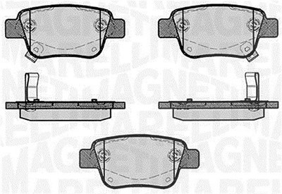 Magneti Marelli Bremsbelagsatz, Scheibenbremse [Hersteller-Nr. 363916060403] für Toyota von MAGNETI MARELLI