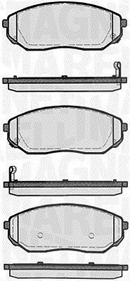 Magneti Marelli Bremsbelagsatz, Scheibenbremse [Hersteller-Nr. 363916060447] für Kia von MAGNETI MARELLI