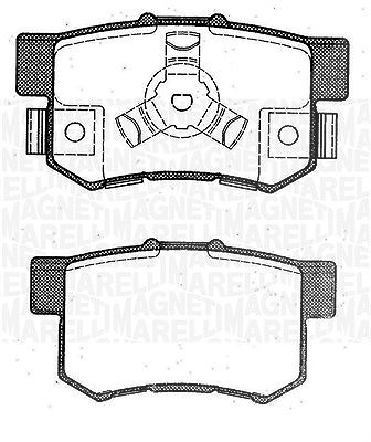 Magneti Marelli Bremsbelagsatz, Scheibenbremse [Hersteller-Nr. 363916060463] für Honda von MAGNETI MARELLI