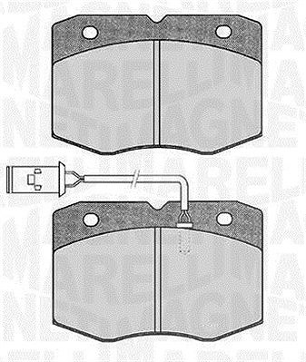 Magneti Marelli Bremsbelagsatz, Scheibenbremse [Hersteller-Nr. 363916060475] für Iveco von MAGNETI MARELLI