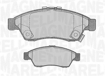 Magneti Marelli Bremsbelagsatz, Scheibenbremse [Hersteller-Nr. 363916060490] für Suzuki von MAGNETI MARELLI