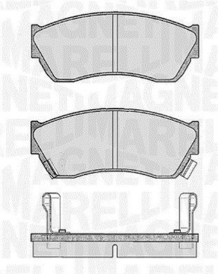 Magneti Marelli Bremsbelagsatz, Scheibenbremse [Hersteller-Nr. 363916060491] für Subaru, Suzuki, Tata von MAGNETI MARELLI