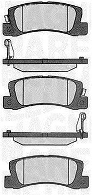 Magneti Marelli Bremsbelagsatz, Scheibenbremse [Hersteller-Nr. 363916060492] für Lexus, Toyota von MAGNETI MARELLI