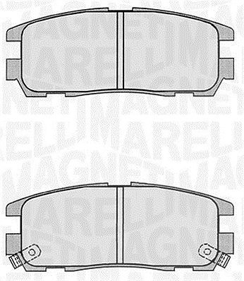 Magneti Marelli Bremsbelagsatz, Scheibenbremse [Hersteller-Nr. 363916060497] für Isuzu, Opel von MAGNETI MARELLI