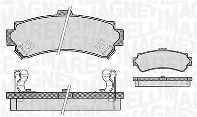 Magneti Marelli Bremsbelagsatz, Scheibenbremse [Hersteller-Nr. 363916060519] für Nissan von MAGNETI MARELLI