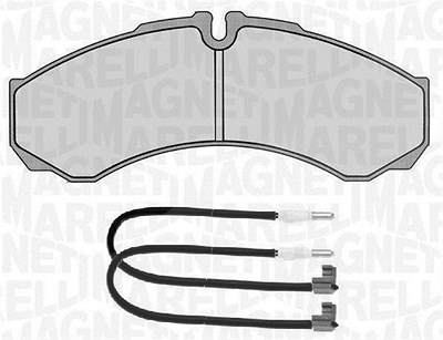 Magneti Marelli Bremsbelagsatz, Scheibenbremse [Hersteller-Nr. 363916060527] für Iveco, Nissan, Renault Trucks von MAGNETI MARELLI