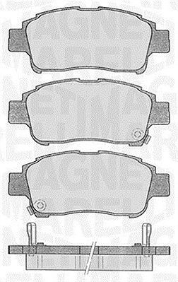 Magneti Marelli Bremsbelagsatz, Scheibenbremse [Hersteller-Nr. 363916060533] für Toyota von MAGNETI MARELLI