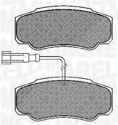 Magneti Marelli Bremsbelagsatz, Scheibenbremse [Hersteller-Nr. 363916060573] für Citroën, Nissan, Toyota von MAGNETI MARELLI