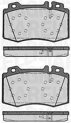 Magneti Marelli Bremsbelagsatz, Scheibenbremse [Hersteller-Nr. 363916060585] für Mercedes-Benz, Saab von MAGNETI MARELLI