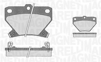 Magneti Marelli Bremsbelagsatz, Scheibenbremse [Hersteller-Nr. 363916060593] für Toyota von MAGNETI MARELLI