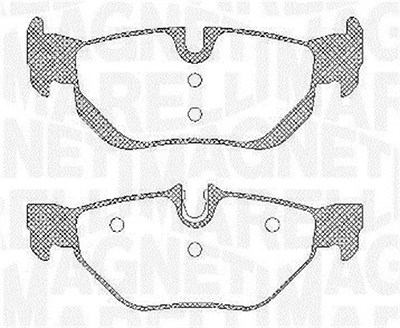 Magneti Marelli Bremsbelagsatz, Scheibenbremse [Hersteller-Nr. 363916060624] für BMW von MAGNETI MARELLI