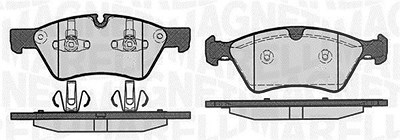 Magneti Marelli Bremsbelagsatz, Scheibenbremse [Hersteller-Nr. 363916060639] für Mercedes-Benz von MAGNETI MARELLI