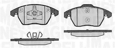 Magneti Marelli Bremsbelagsatz, Scheibenbremse [Hersteller-Nr. 363916060656] für Peugeot von MAGNETI MARELLI