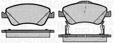 Magneti Marelli Bremsbelagsatz, Scheibenbremse [Hersteller-Nr. 363916060664] für Toyota von MAGNETI MARELLI