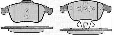 Magneti Marelli Bremsbelagsatz, Scheibenbremse [Hersteller-Nr. 363916060670] für Audi, Renault von MAGNETI MARELLI