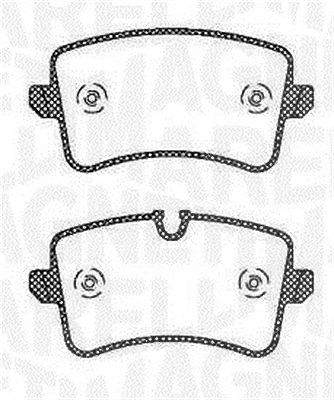 Magneti Marelli Bremsbelagsatz, Scheibenbremse [Hersteller-Nr. 363916060673] für Audi von MAGNETI MARELLI